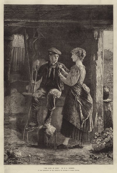 El amanecer del amor, en la exposición del Instituto de Pintores en Acuarelas de Henry Benjamin Roberts
